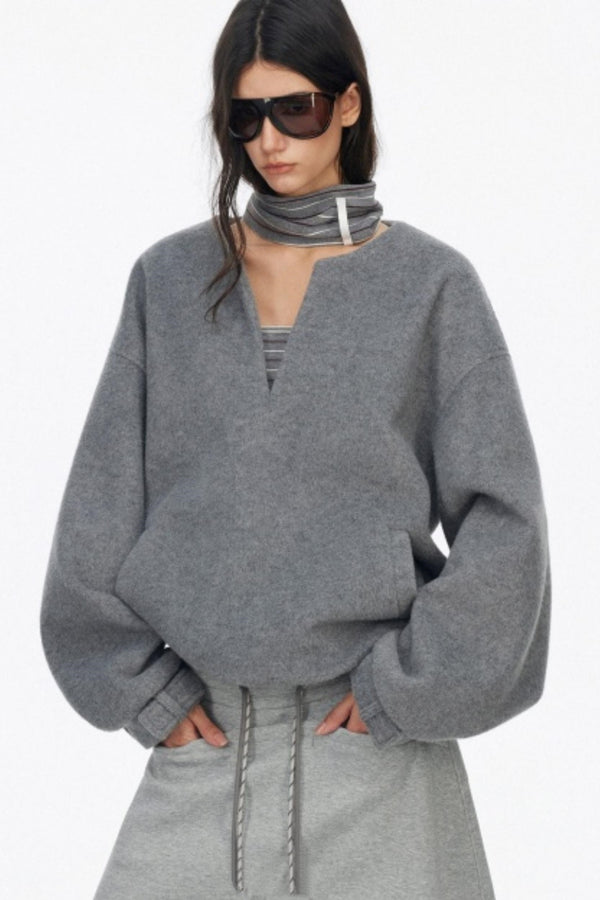 Silhouette Knit V-Neck Sweater
