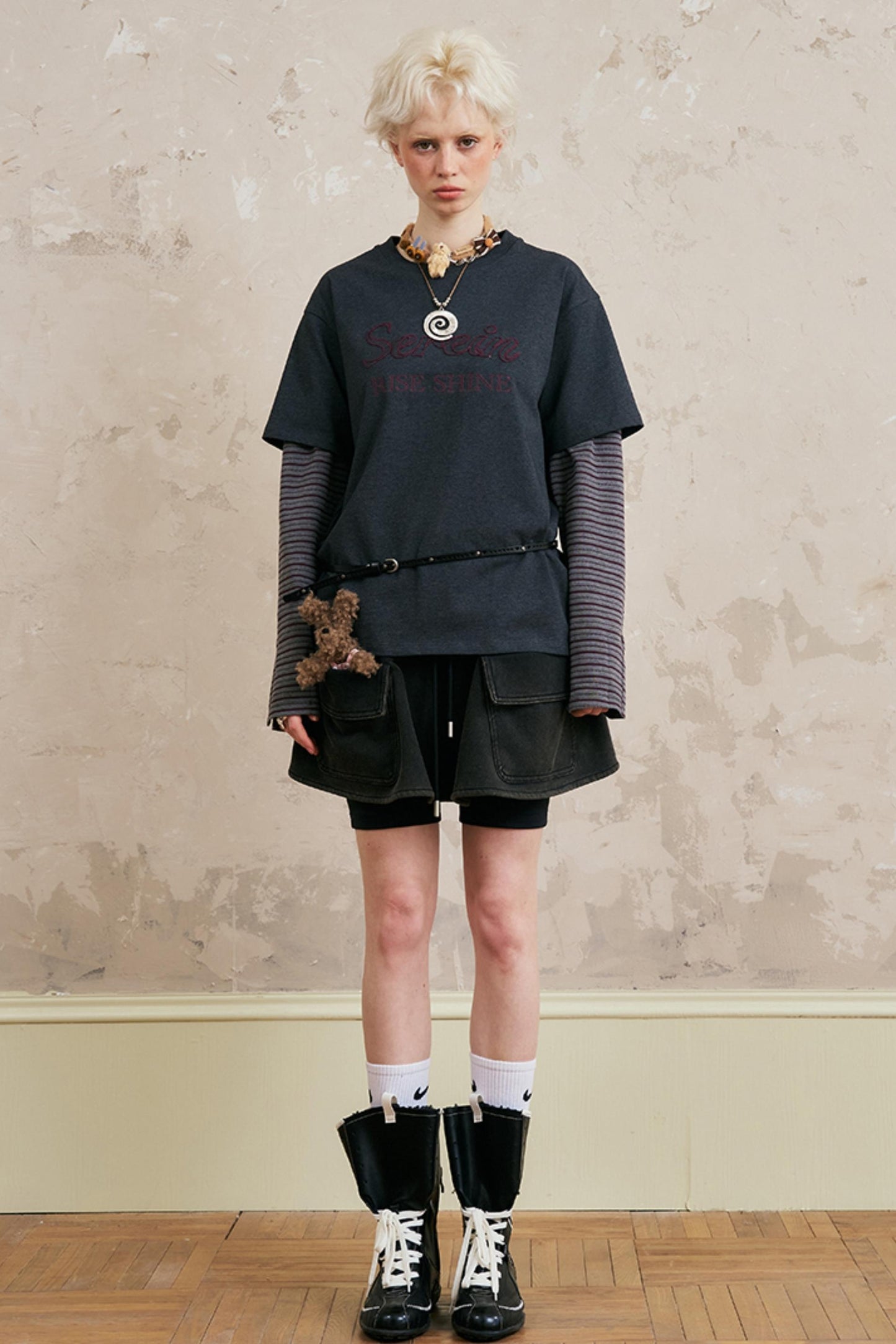 Layered Embroidery T-Shirt