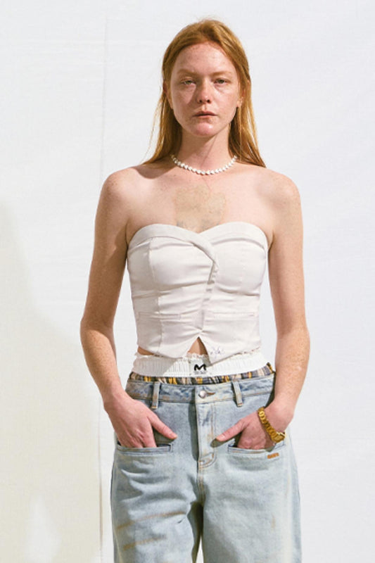 Chic Satin Corset Top