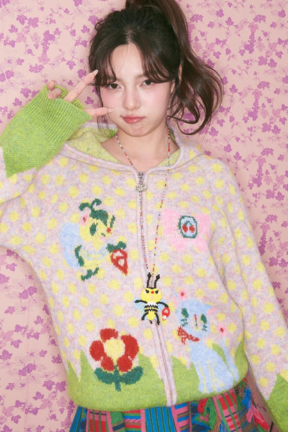 Yellow Beaded Bee Necklace