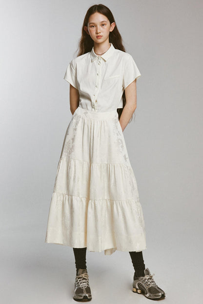 Rebellious Lace-up Shirt Dress