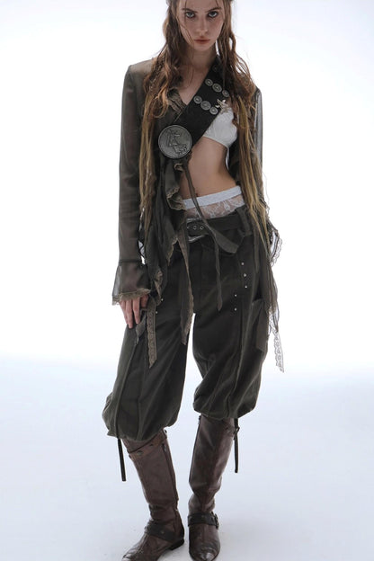 Distressed Harlem Equestrian Pants