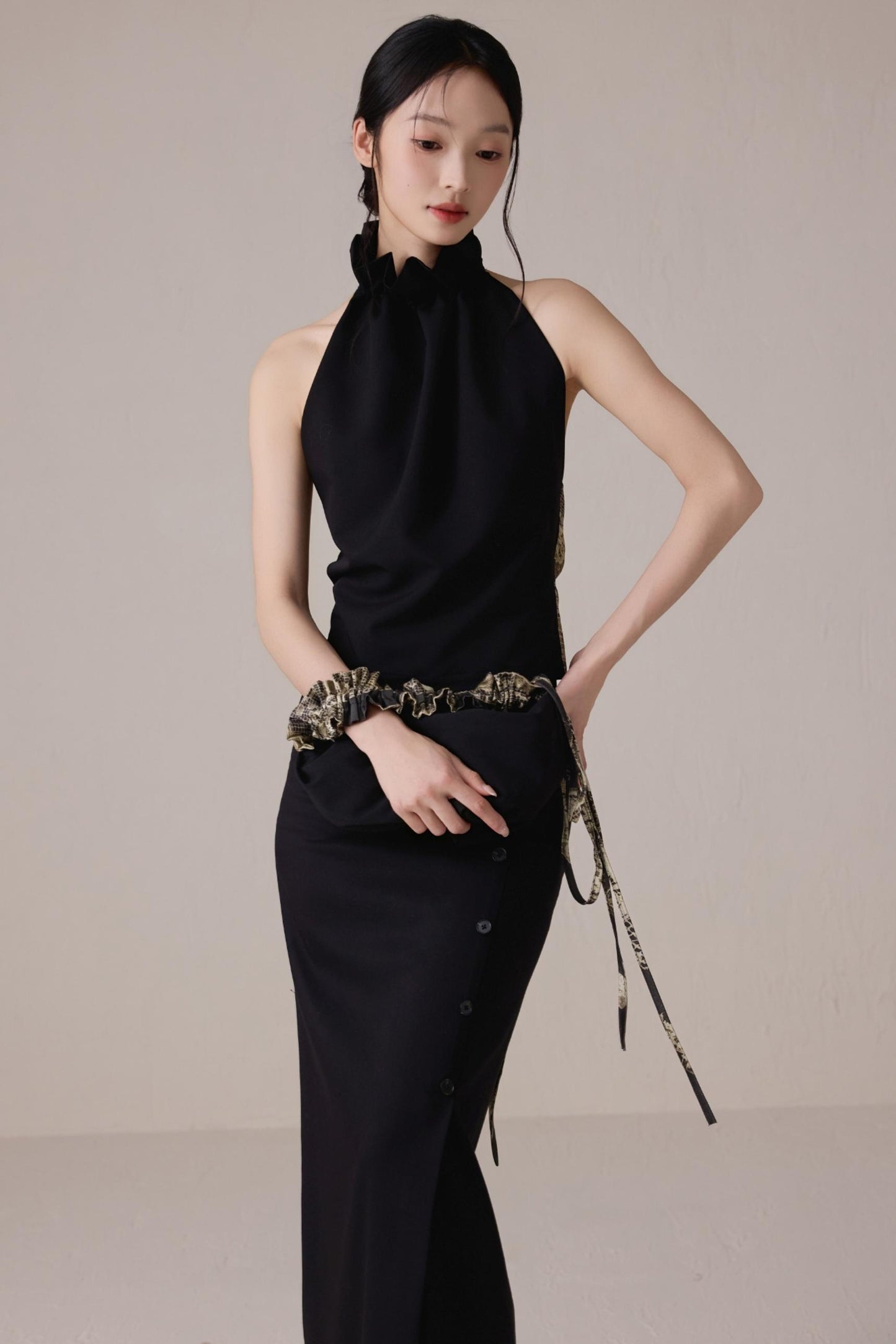 Chic Pleated Drawstring Bag