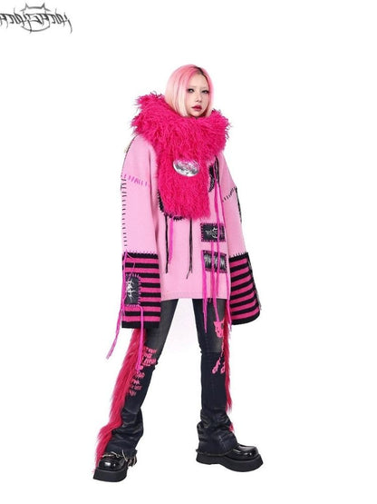 Barbie Y2K Curly Fur Scarf