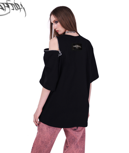 Shoulder Loose Cut Big Silhouette T-Shirt