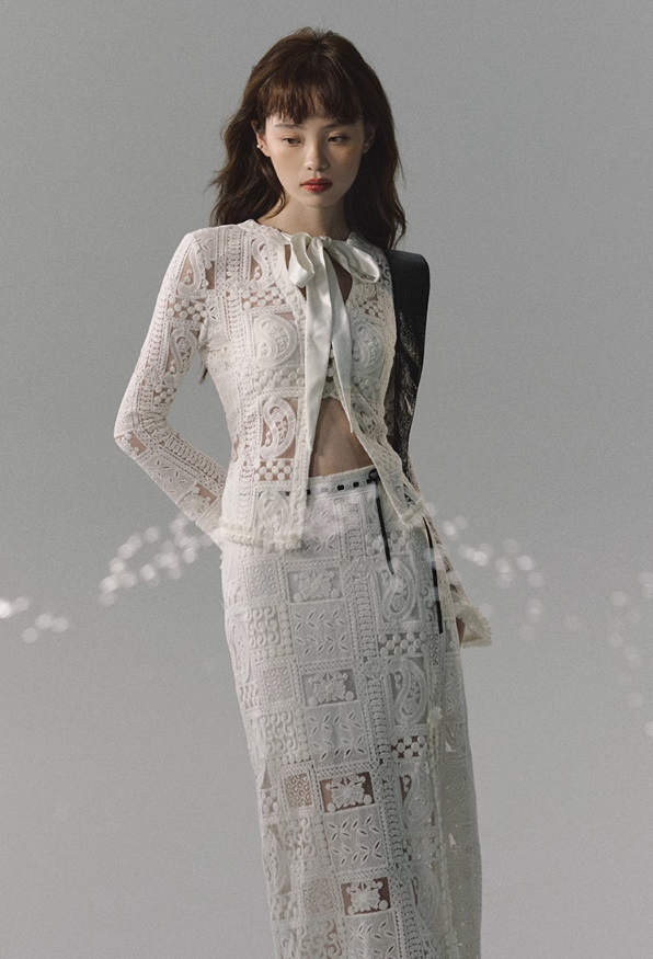 Lace Shirt & Skirt & Long Skirt