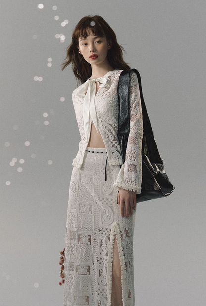 Lace Shirt & Skirt & Long Skirt