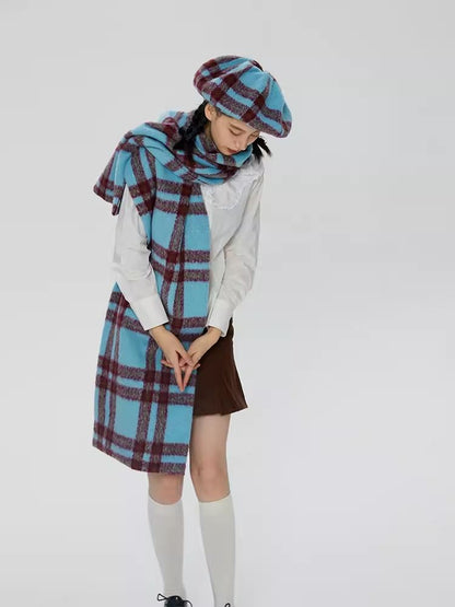 Tweed Oversized Cloud Beret