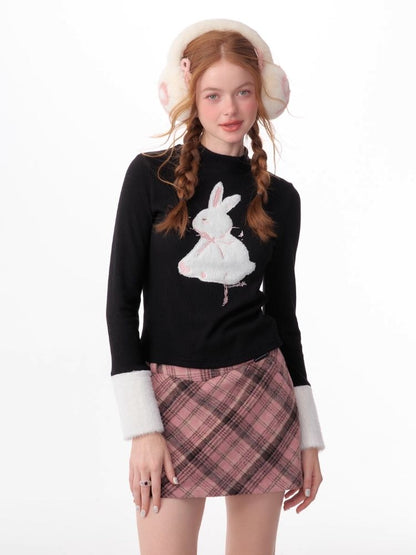 Plush Rabbit Red Bottom Knit Sweater