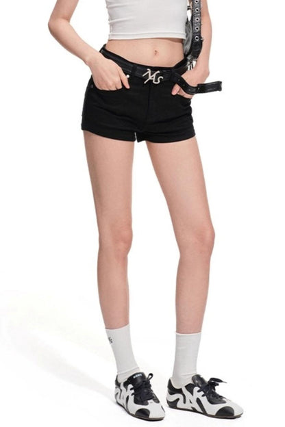 Black Sand Denim Shorts