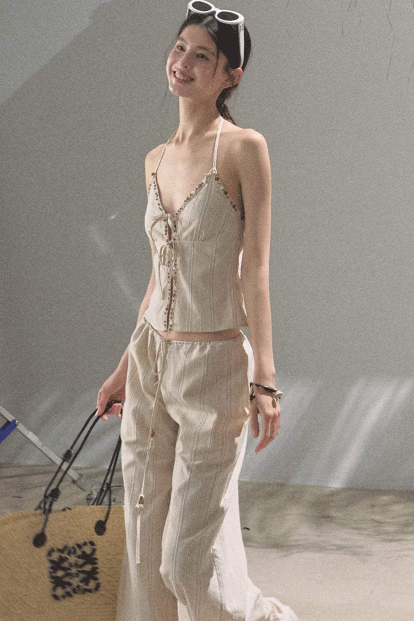 Amber Striped Pants Set-Up