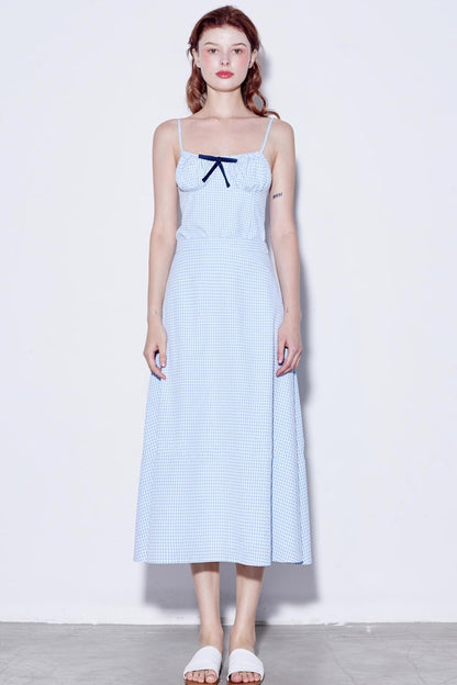 Checkered Sweetheart Summer Skirt Set-Up