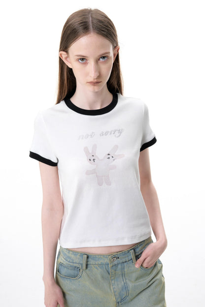 Bunny Rhinestone Tee