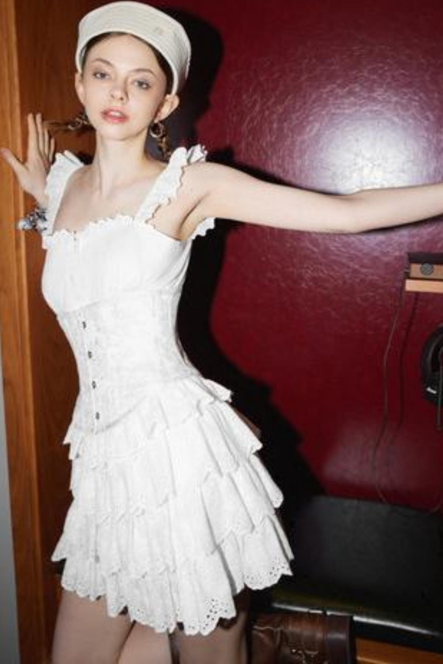 Hyacinth Halter Lace Dress