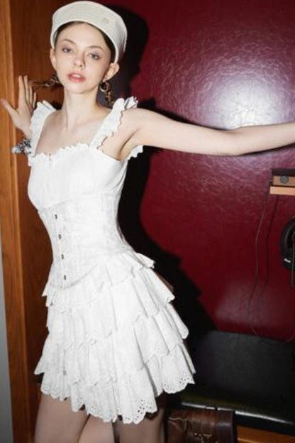 Hyacinth Halter Lace Dress