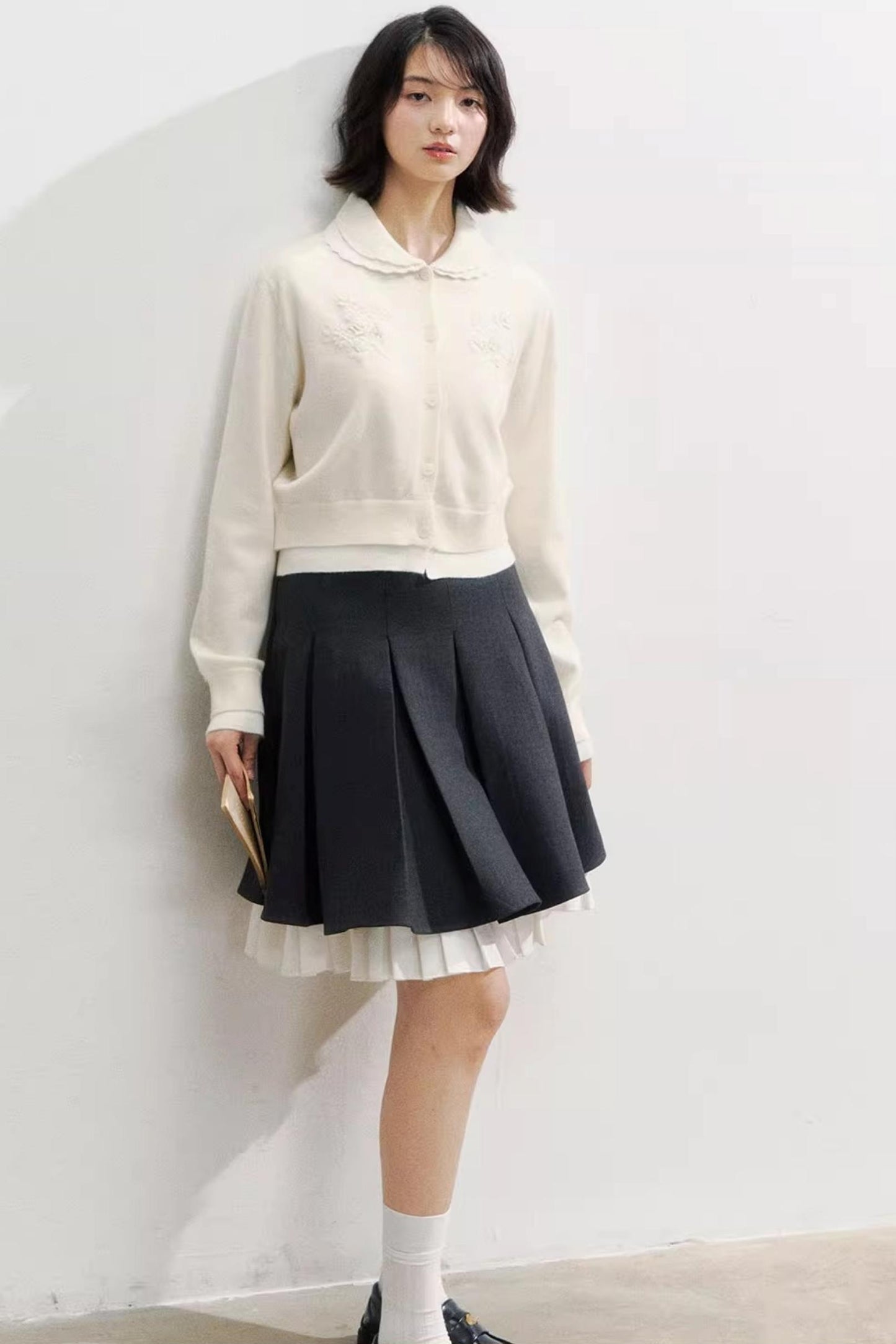 Sunset Rose Crochet Sweater