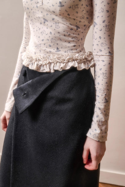 Fluffy Woolen Warm Skirt