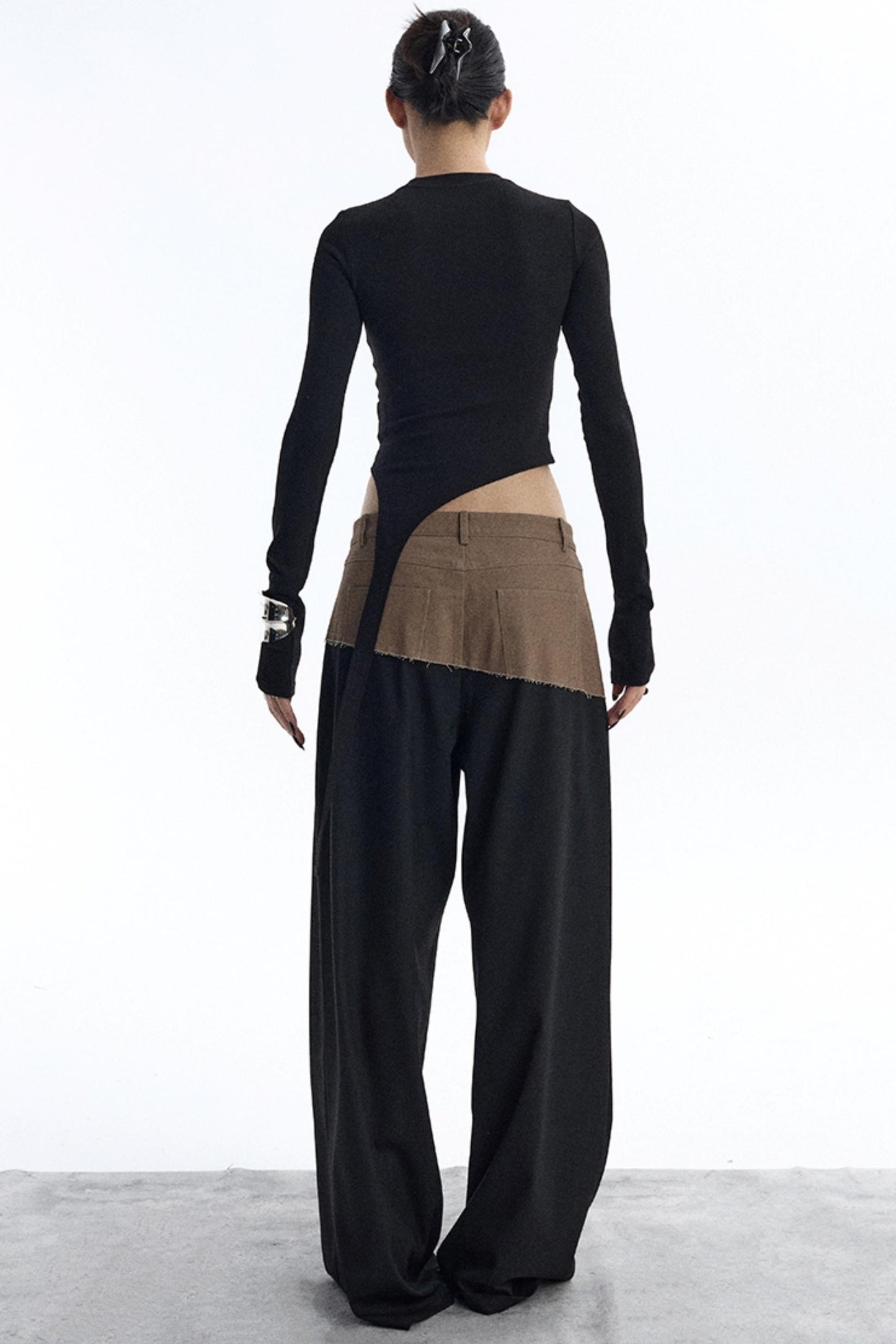 Diagonal Ribbon Asymmetrical Top