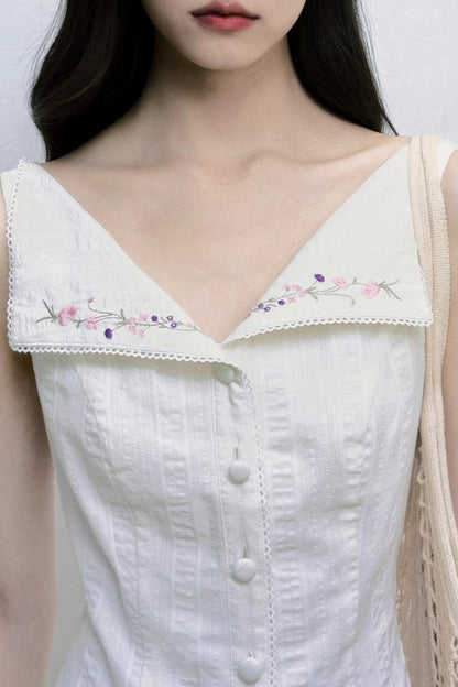 Wind Kiss Cotton Texture Dress