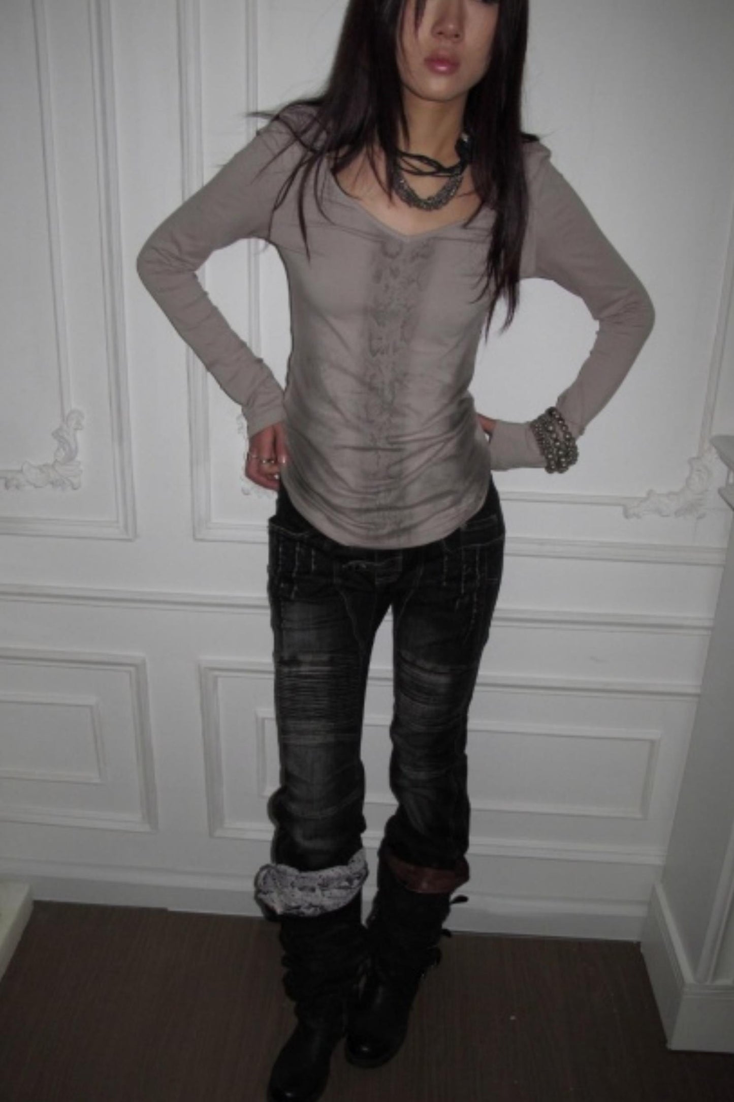 Snake Skin Angel Slim Top