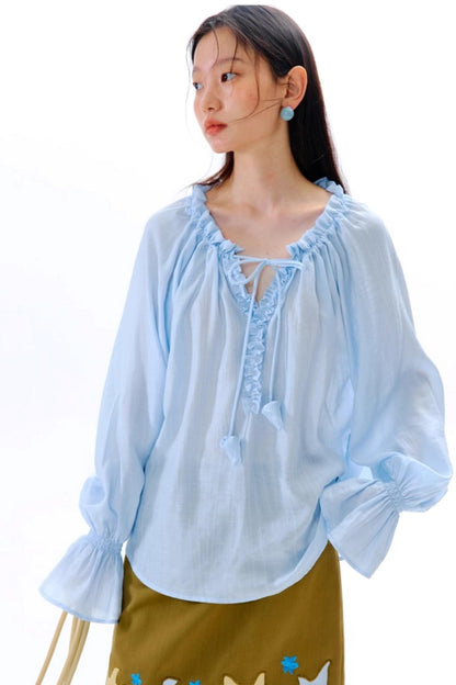 Square Streamer Printed Top