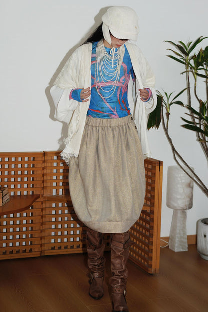 Vintage Paneled Lace Cropped Cardigan Coat