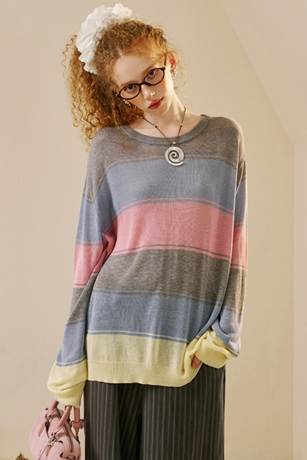 Color Block Knit Top