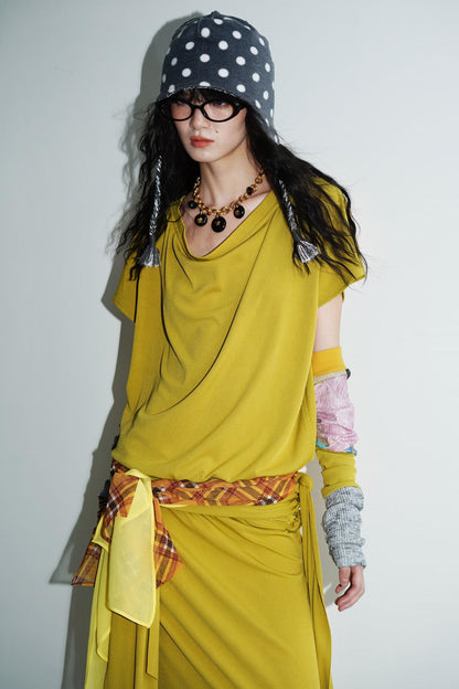 Swing Collar Maxi Dress