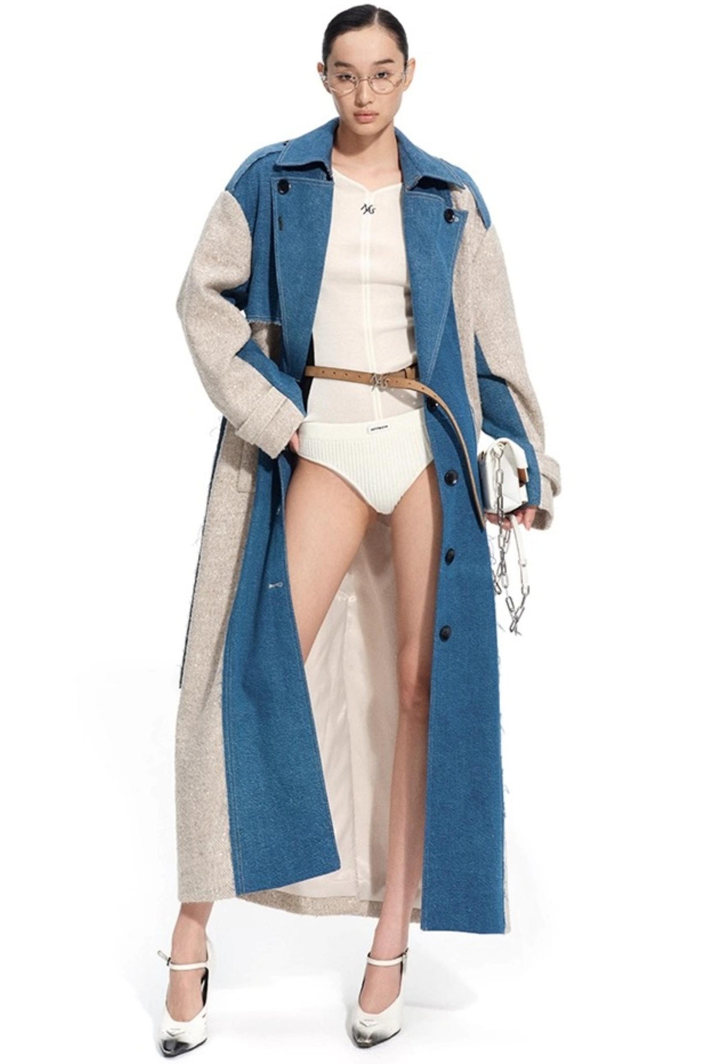 Cashmere V-Neck Contrast Cardigan