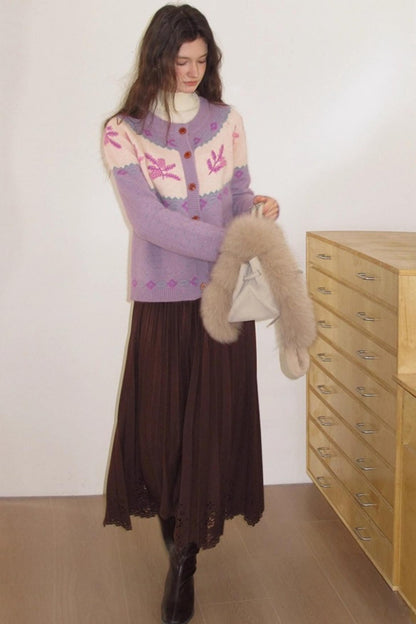 Cream Snow Vintage Cardigan