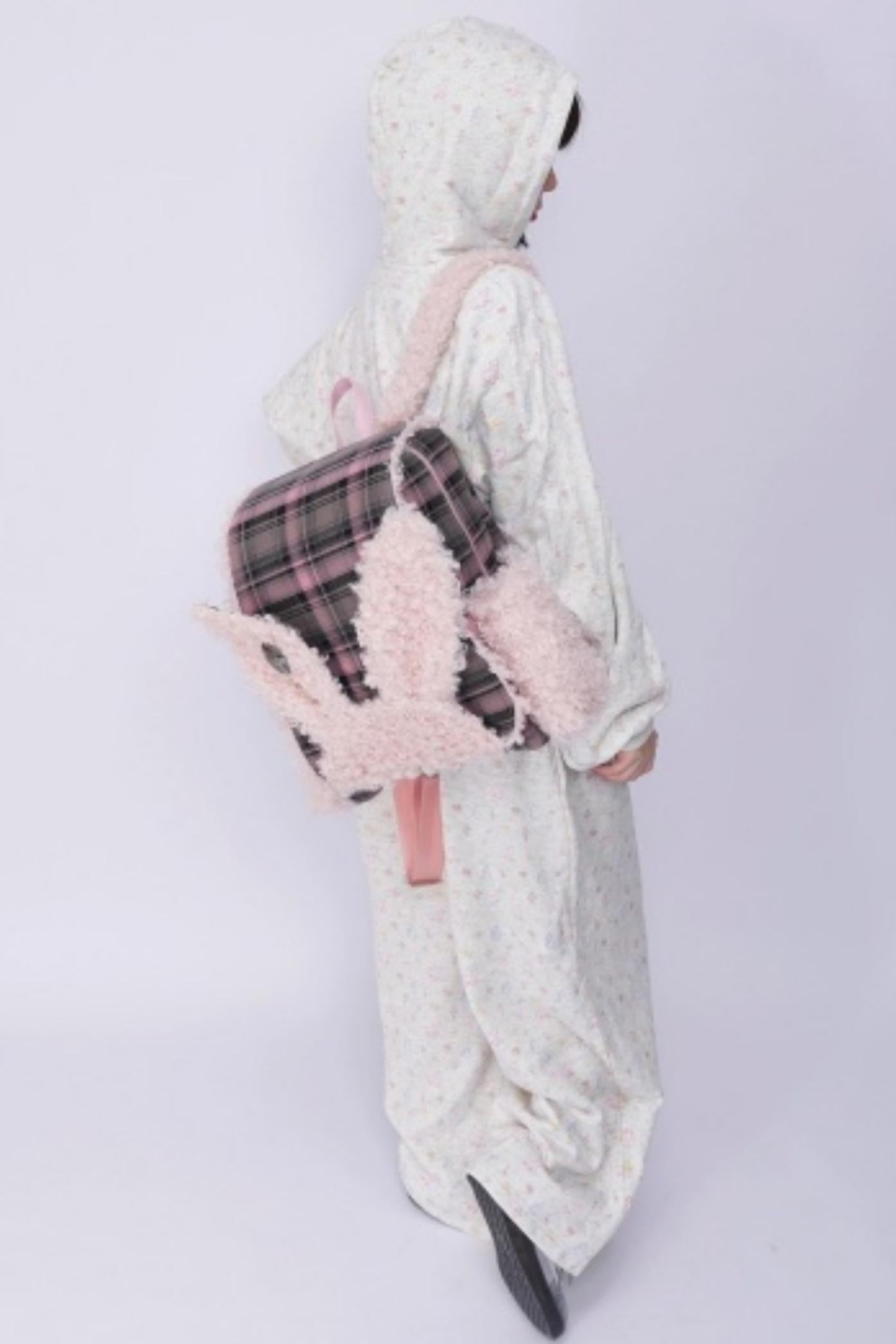 Furry Rabbit Ear Backpack