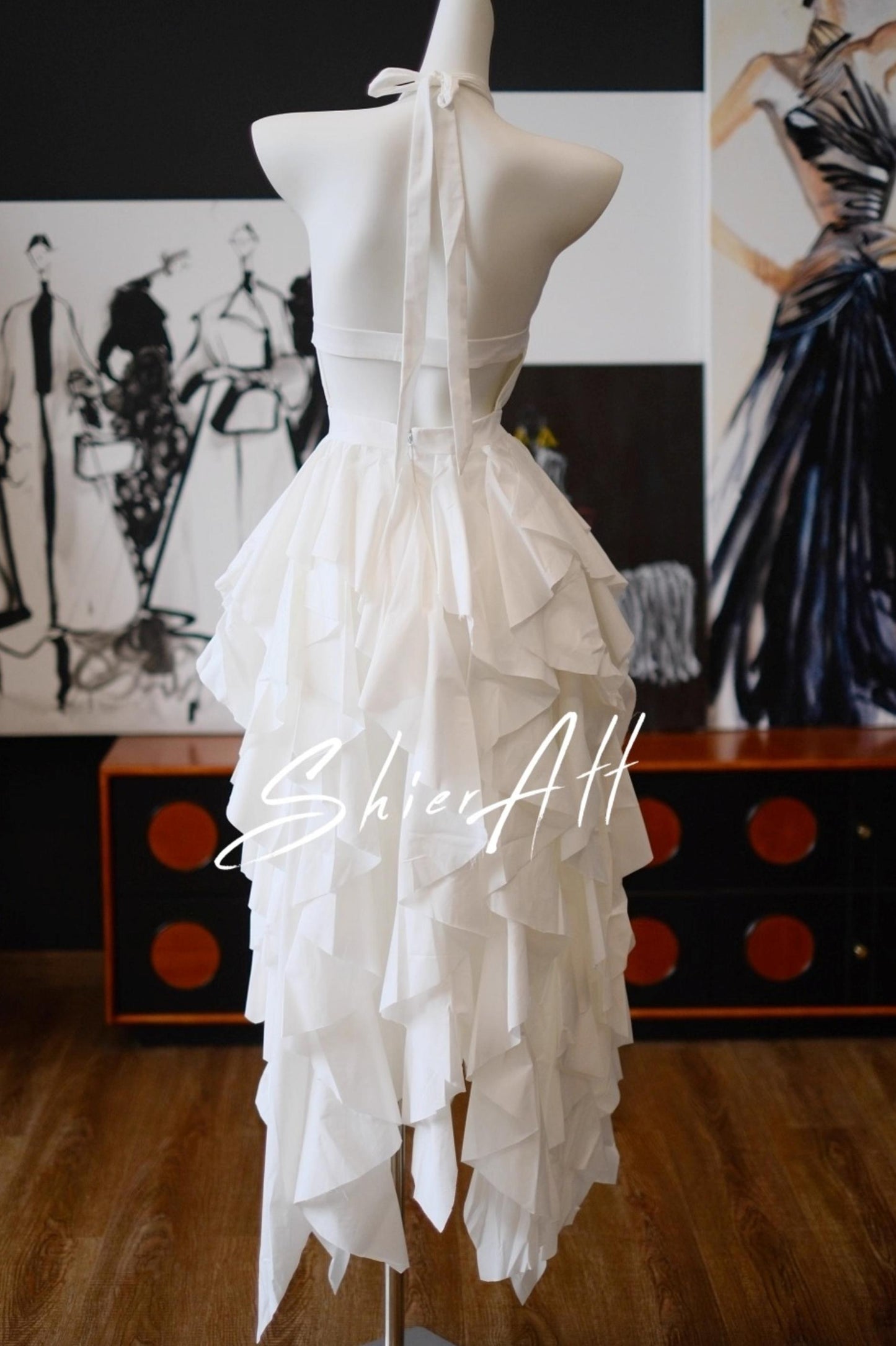 Wild Moonlight Halterneck Dress