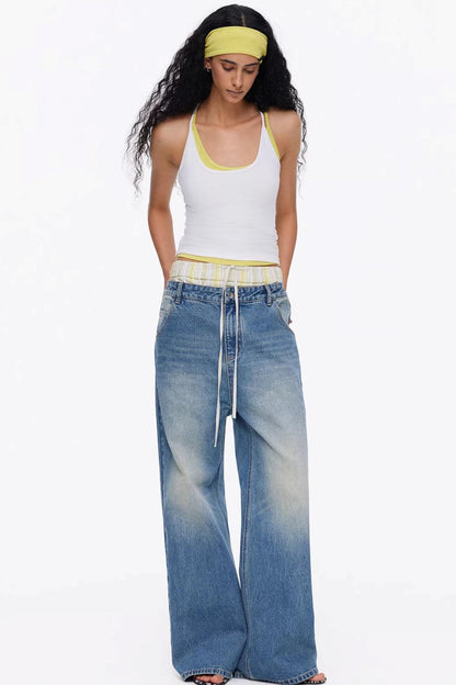 White breathable cotton tank top for summer