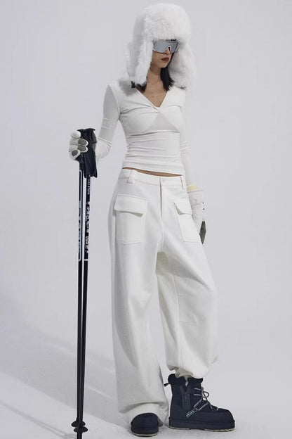 Chest Twist Pleated Winter Top