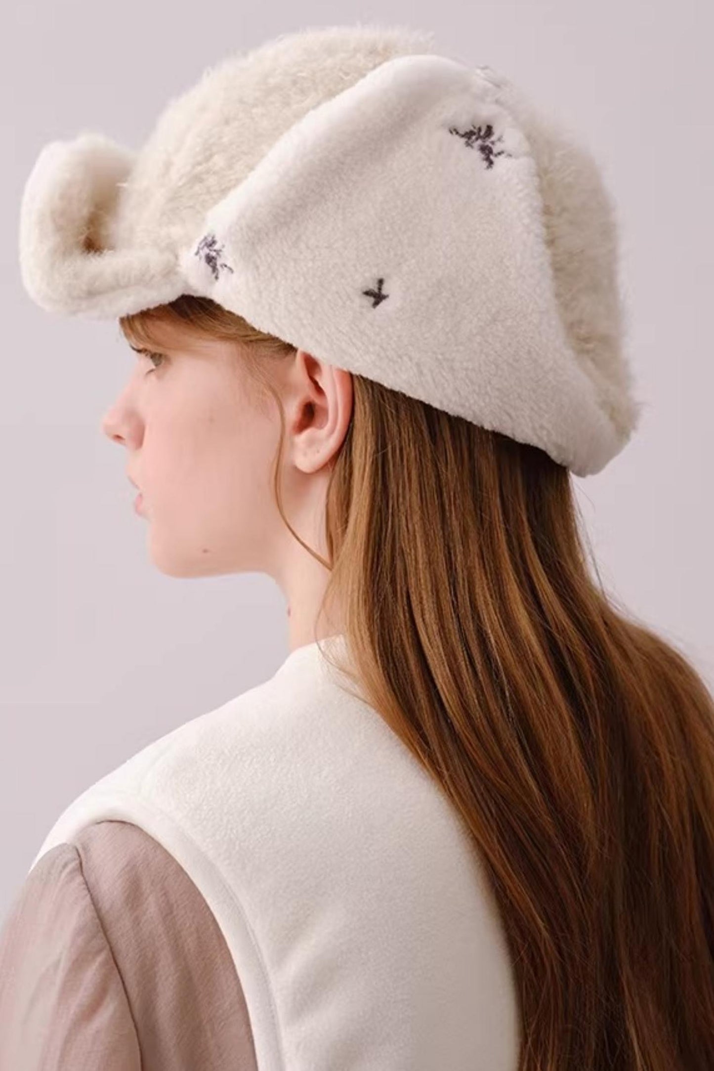 Reversible Plush Lei Feng Hat