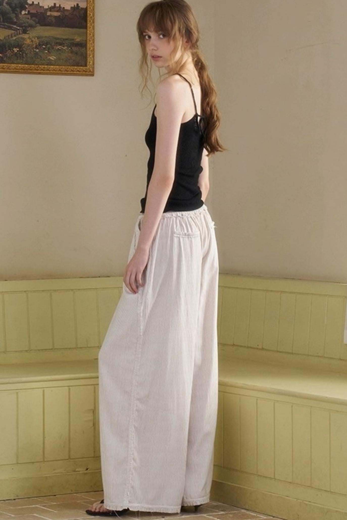 Holiday Striped Slacks Set-Up