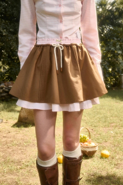 Organic Cotton Layered Skirt