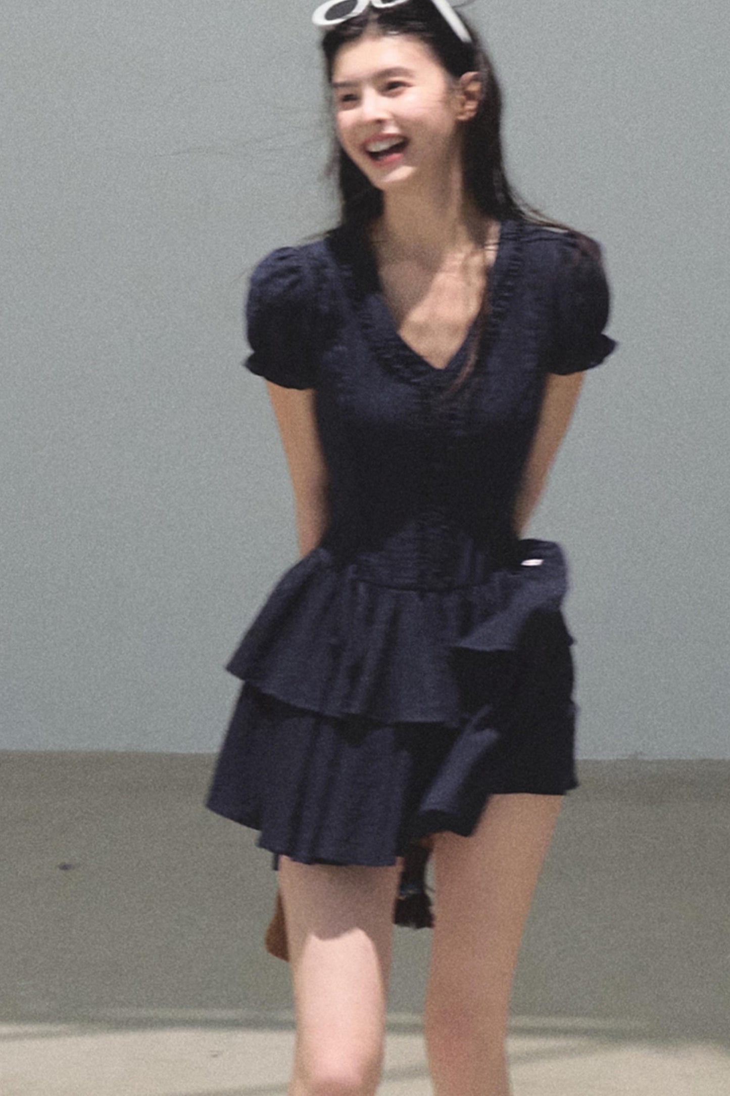 Blue Hour V-neck Dress