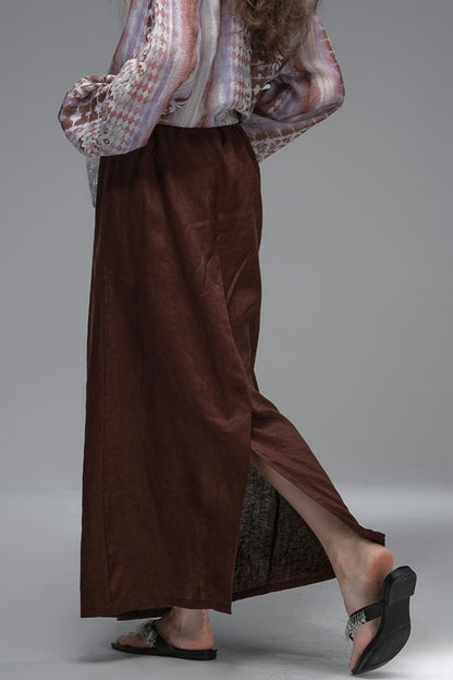 High Saturation Linen Skirt