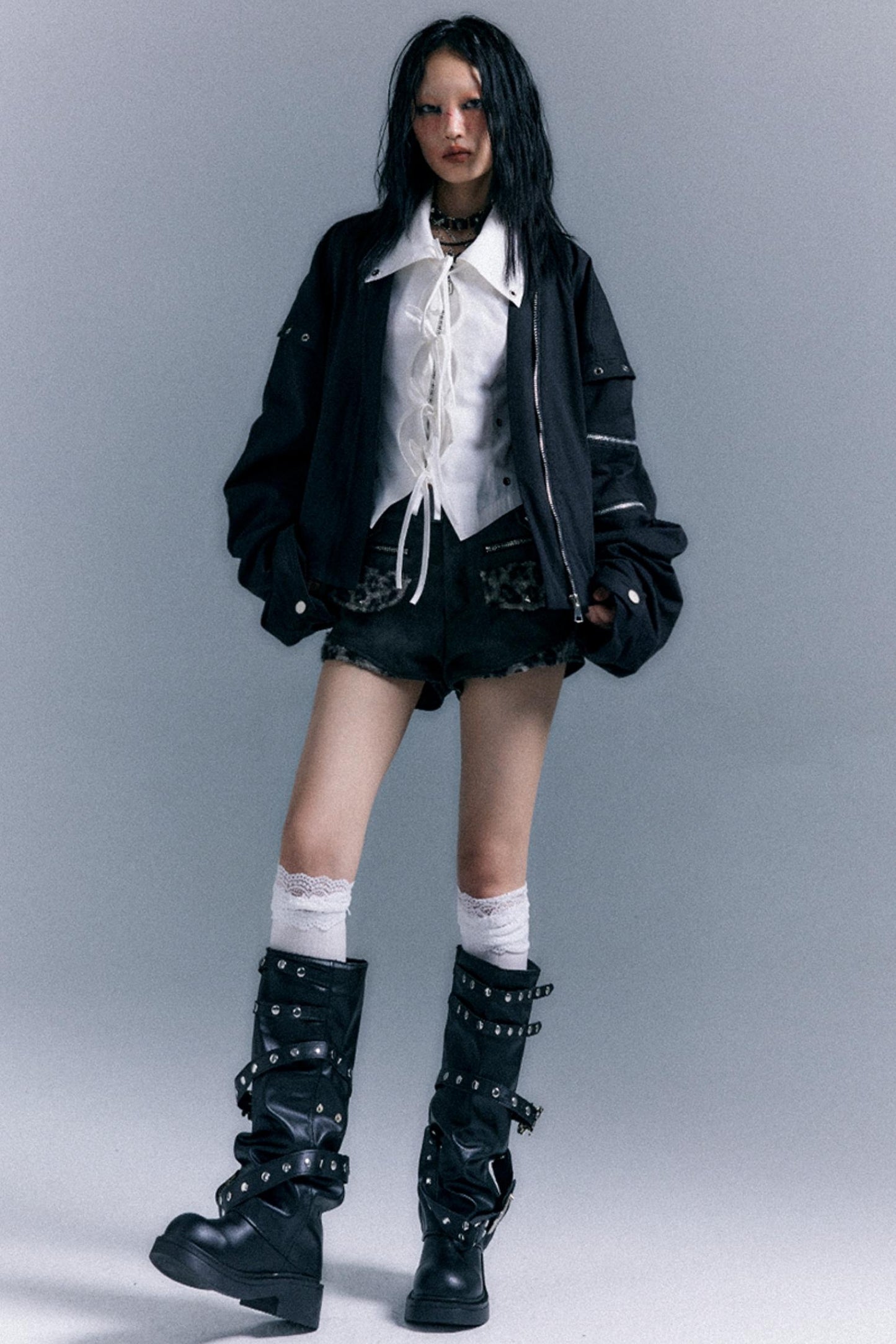 Vintage Oversized Bomber Jacket