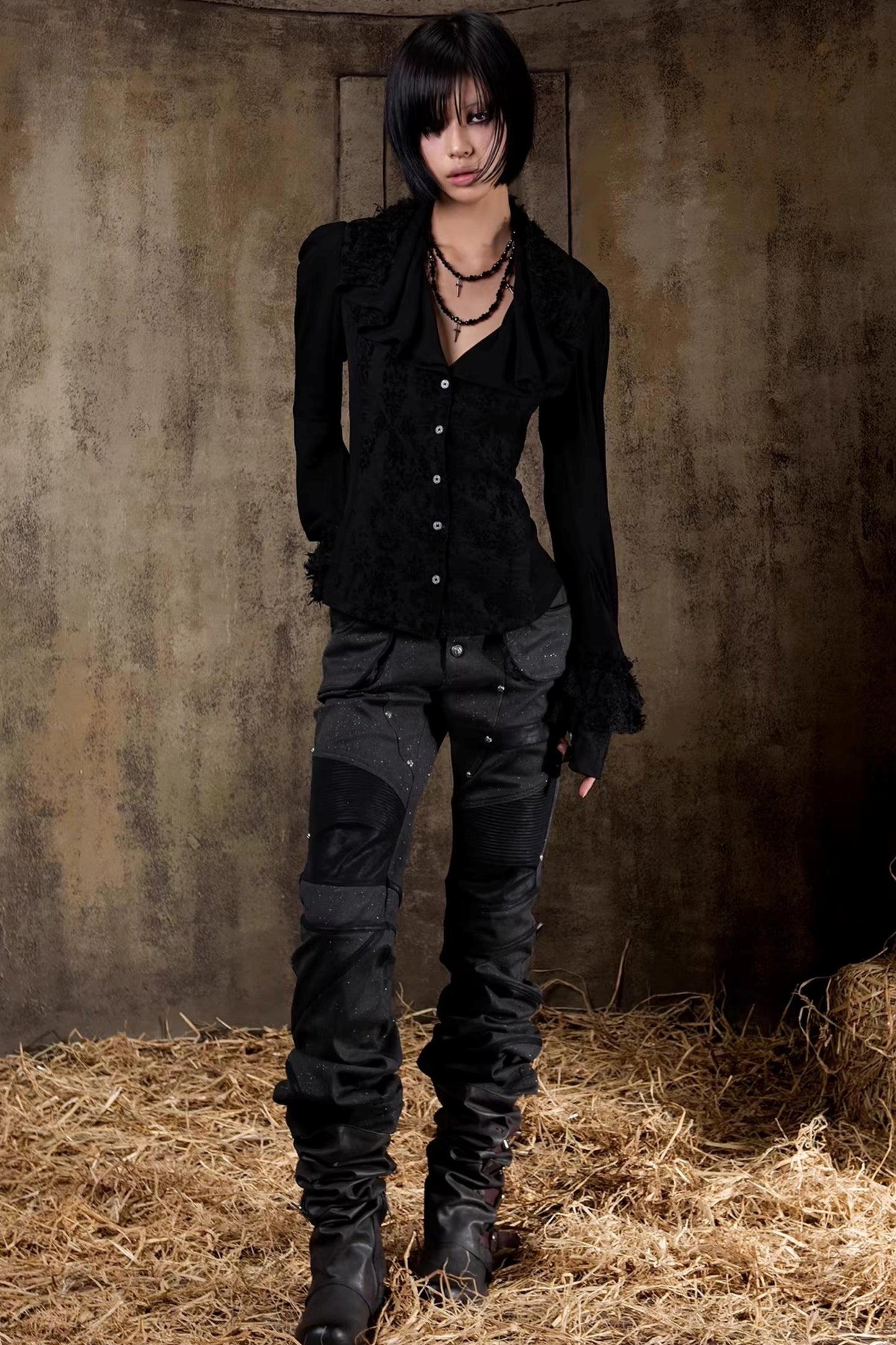 Palace Punk Straight-Leg Pants