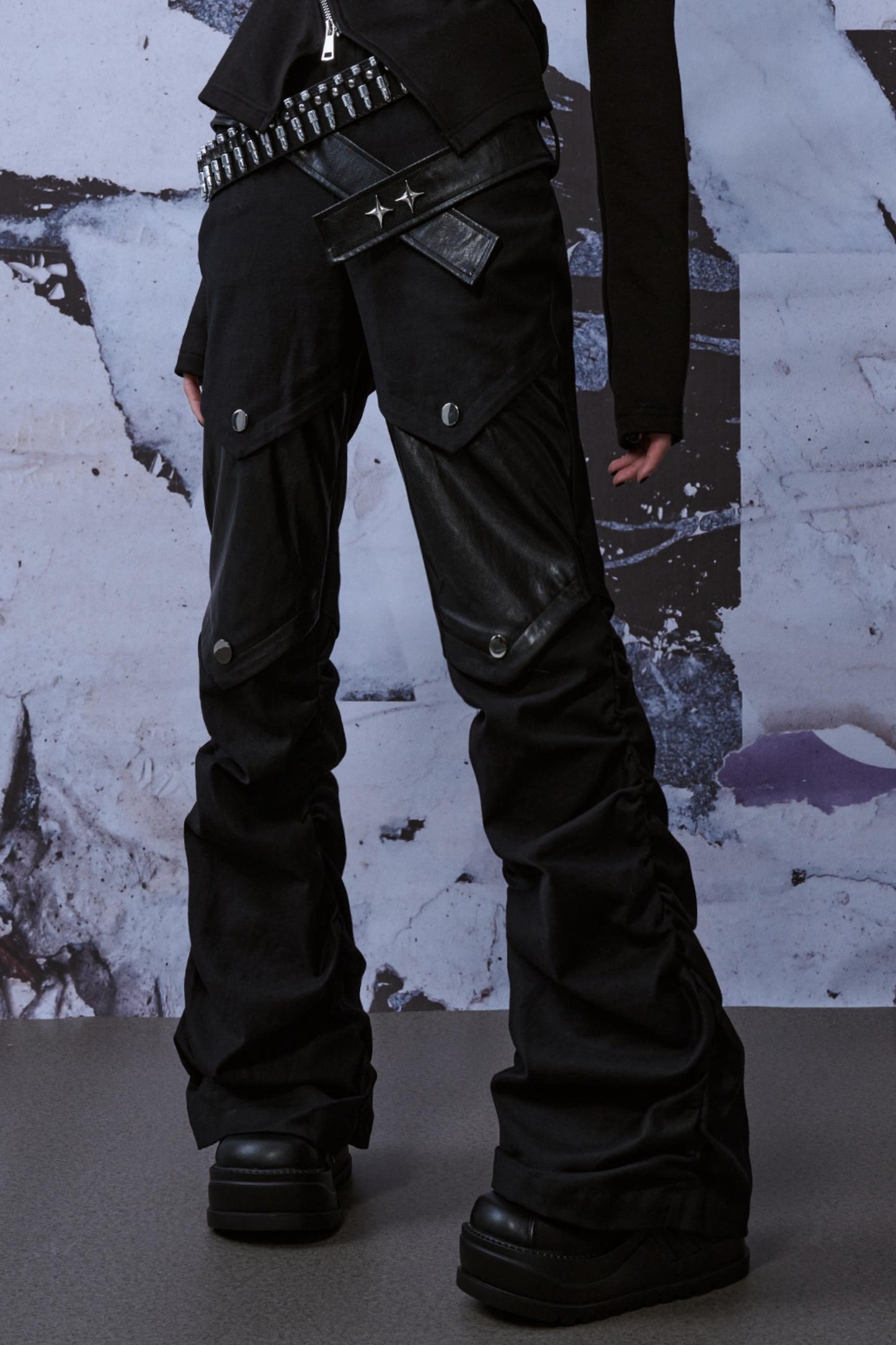 Street Style Patchwork Jeans