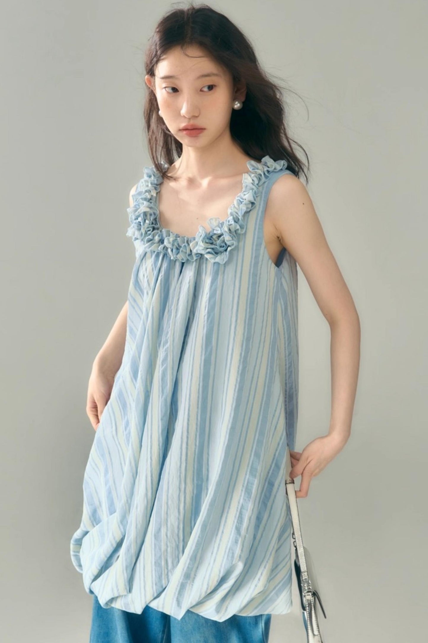 U-Neck Embroidered Dress