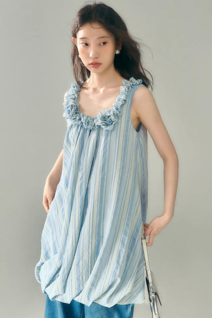 U-Neck Embroidered Dress