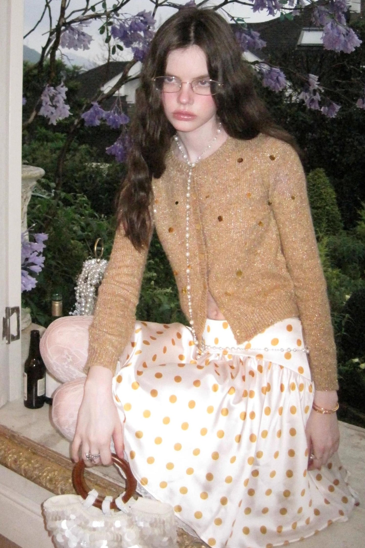 Sweet Retro Crew Neck Cardigan