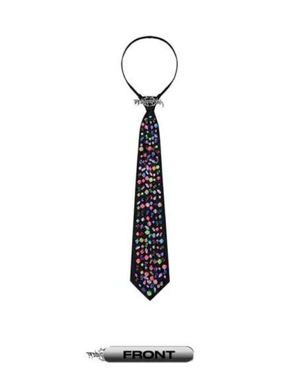 Beads Genderless Y2K Zipper Tie