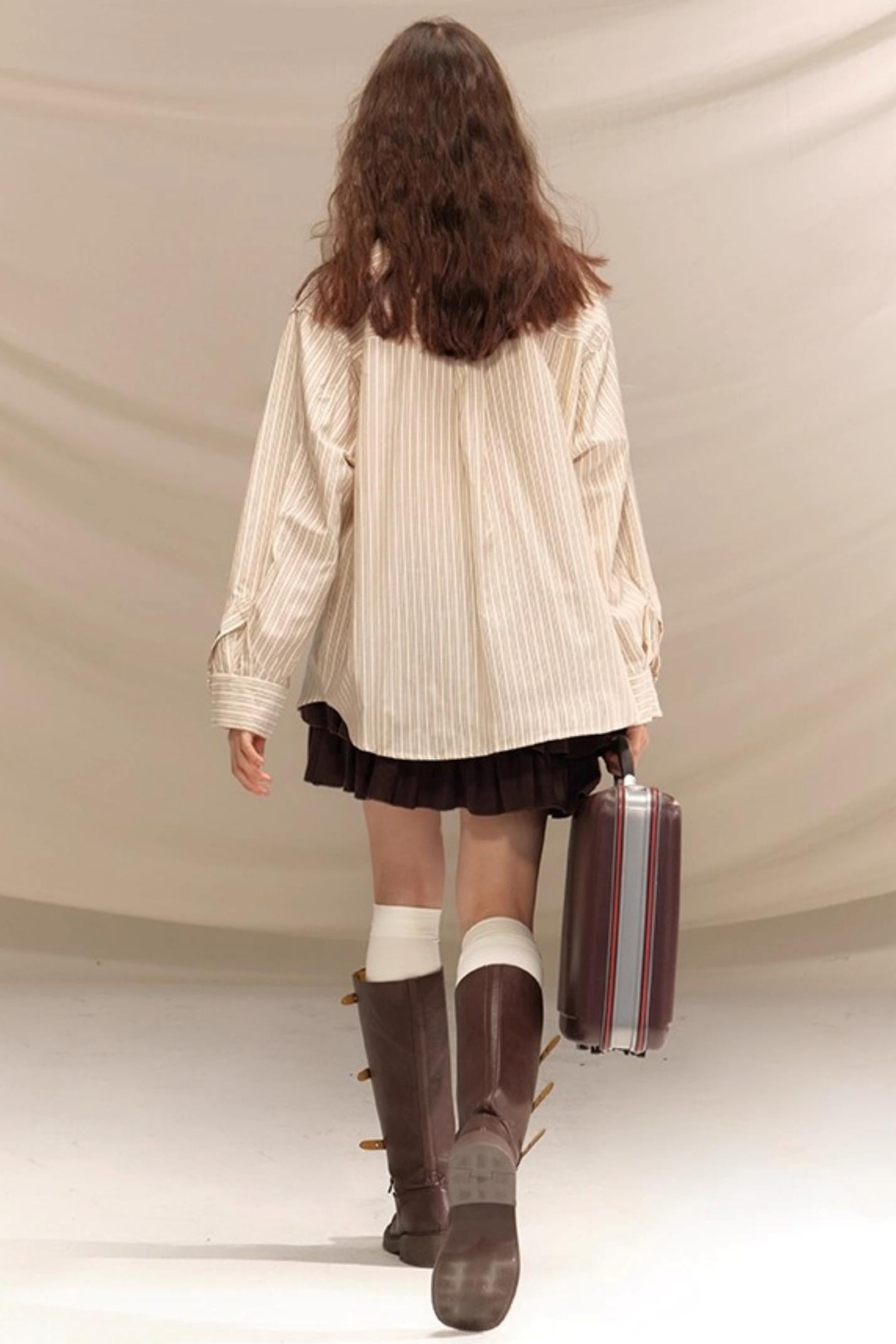 Winter Wool High-Waisted Skirt