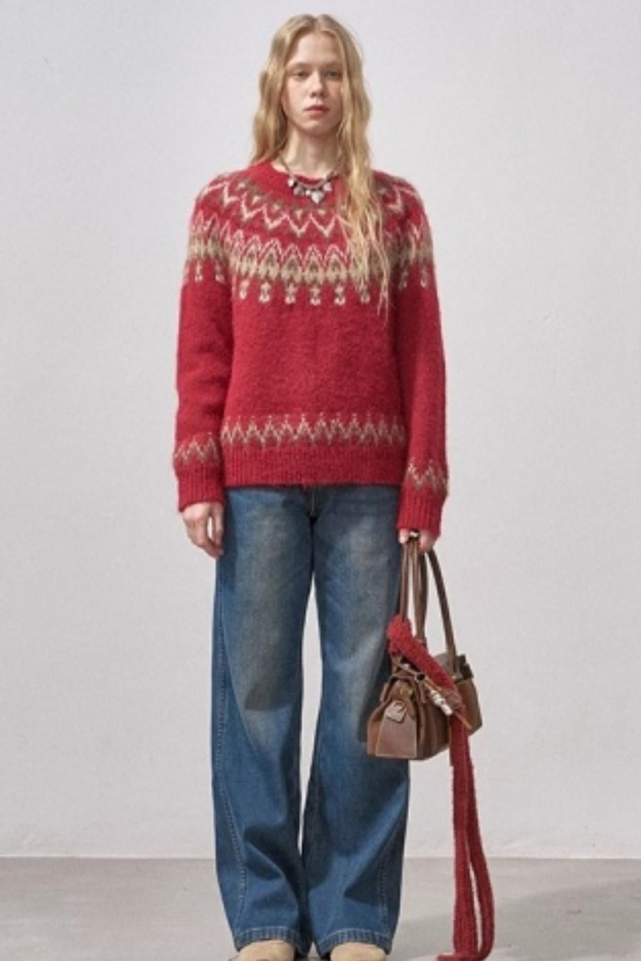 Fair Isle Knit Sweater