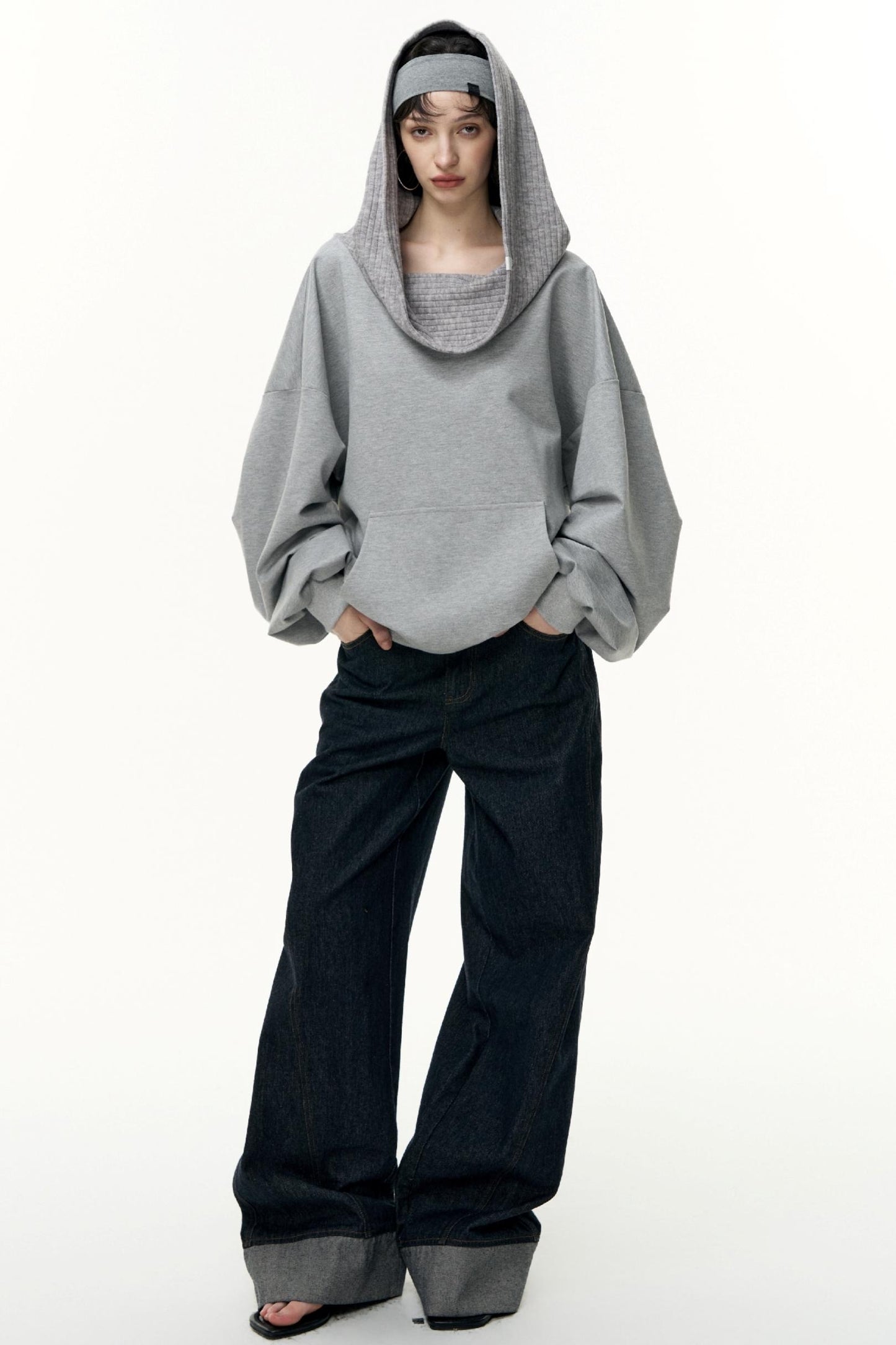 Loose Hooded Sweatshirt