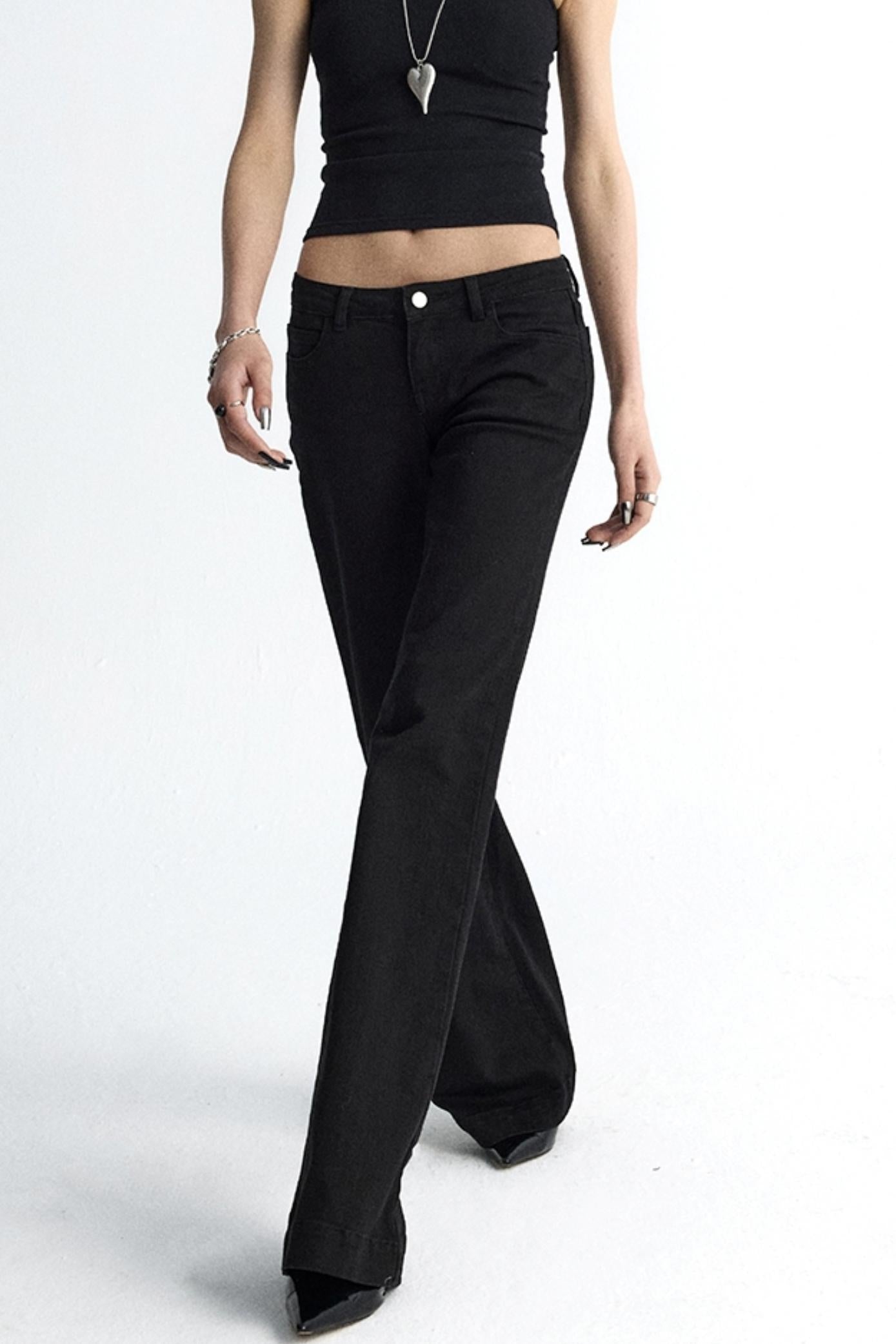 Micro Pocket Straight Leg Jeans